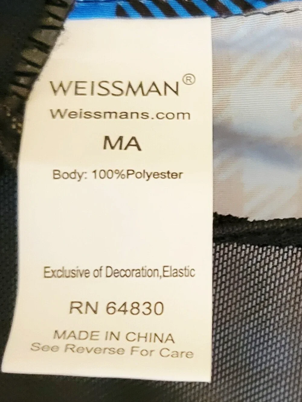 Weissman Blue Hip Hop Costume